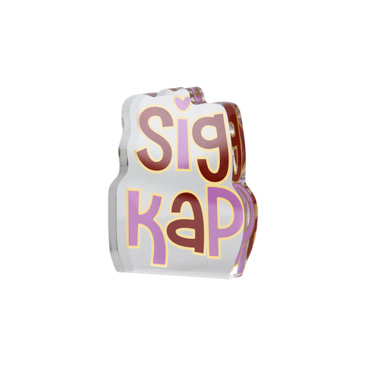 Sigma Kappa Acrylic Shelf Sitter