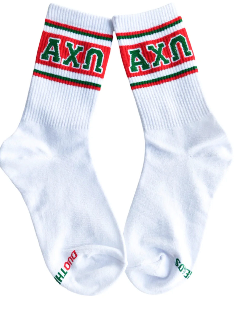 Alpha Chi Omega Sorority Line Socks