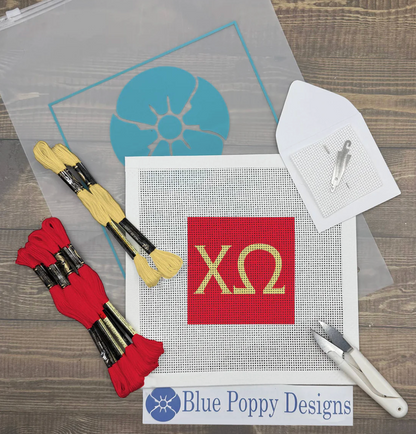Chi Omega Needlepoint Kit Classic