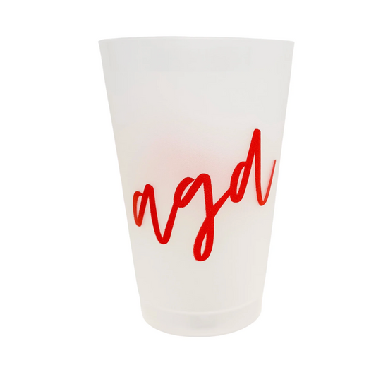 Alpha Gamma Delta Script Frost Cup