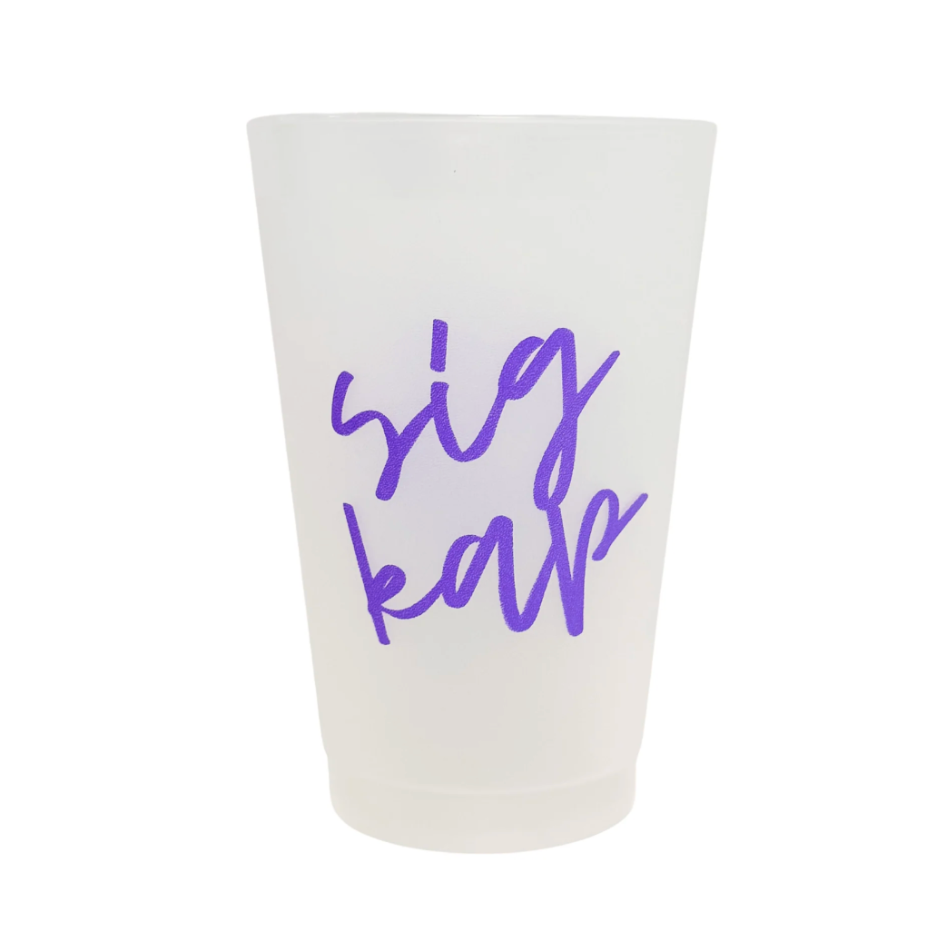 Sigma Kappa Script Frost Cup