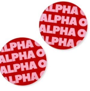 Alpha Omicron Pi Acrylic Coaster