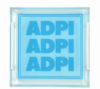 Alpha Delta Pi Acrylic Tray