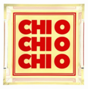 Chi Omega Acrylic Tray