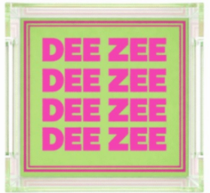 Delta Zeta Acrylic Tray