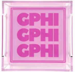Gamma Phi Beta Acrylic Tray
