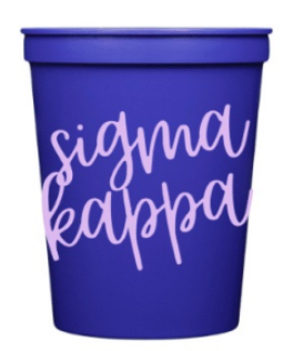 Sigma Kappa Stadium Party Cups
