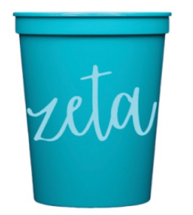 Zeta Tau Alpha Stadium Party Cups