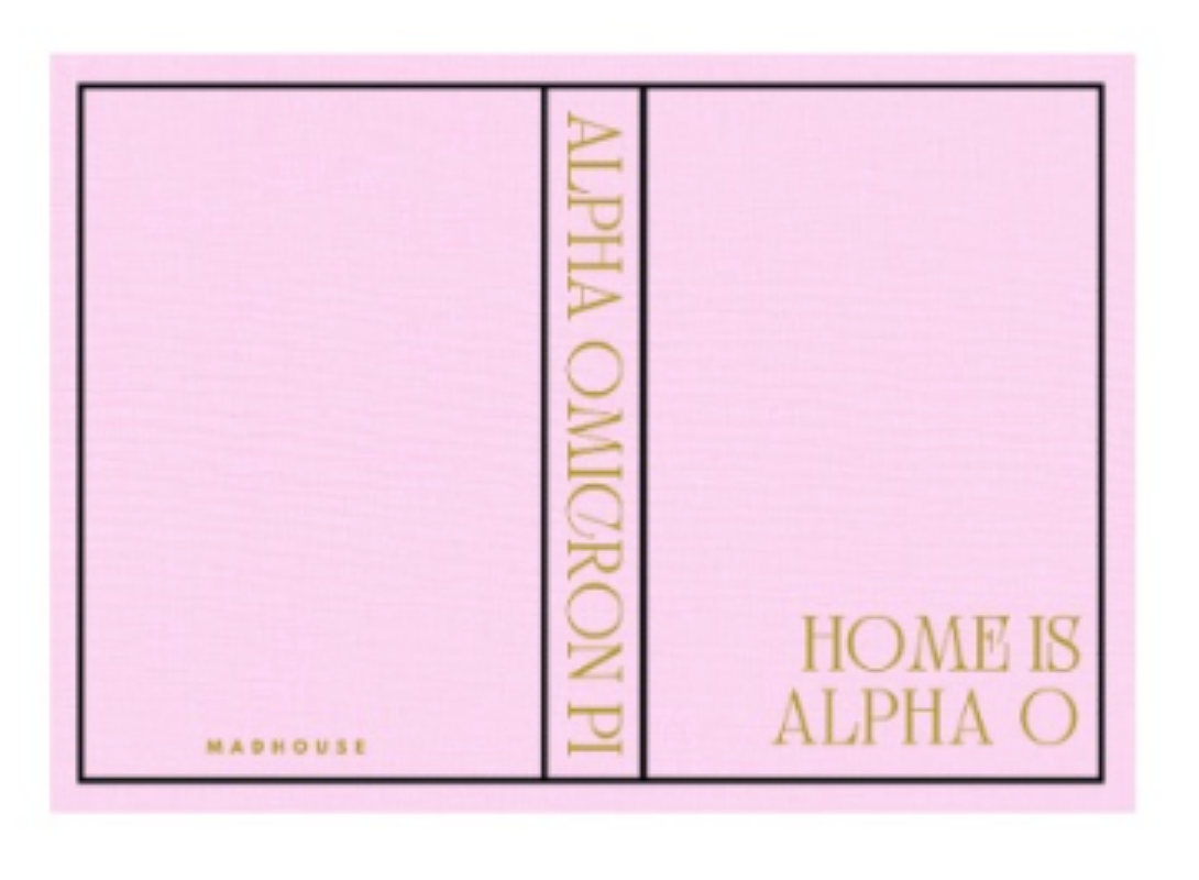 Alpha Omicron Pi Keepsake Book Box