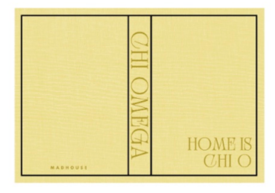 Chi Omega Keepsake Book Box