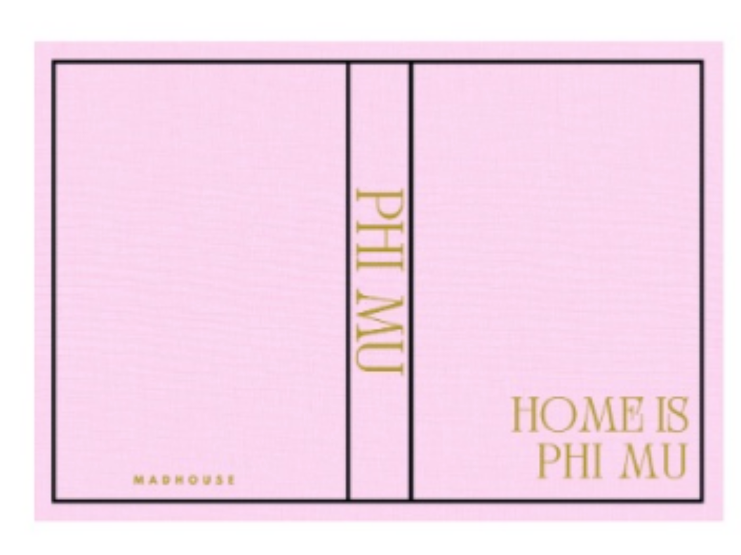 Phi Mu Keepsake Book Box