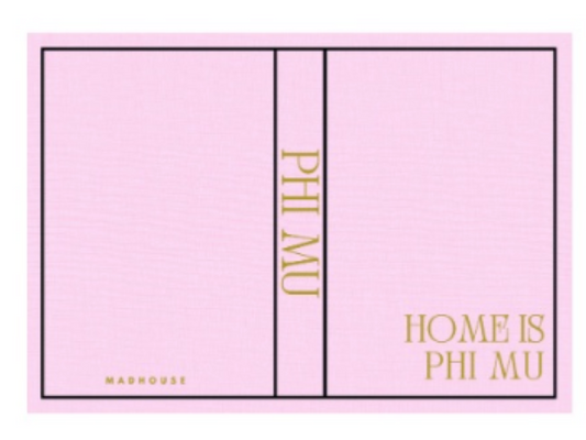 Phi Mu Keepsake Book Box