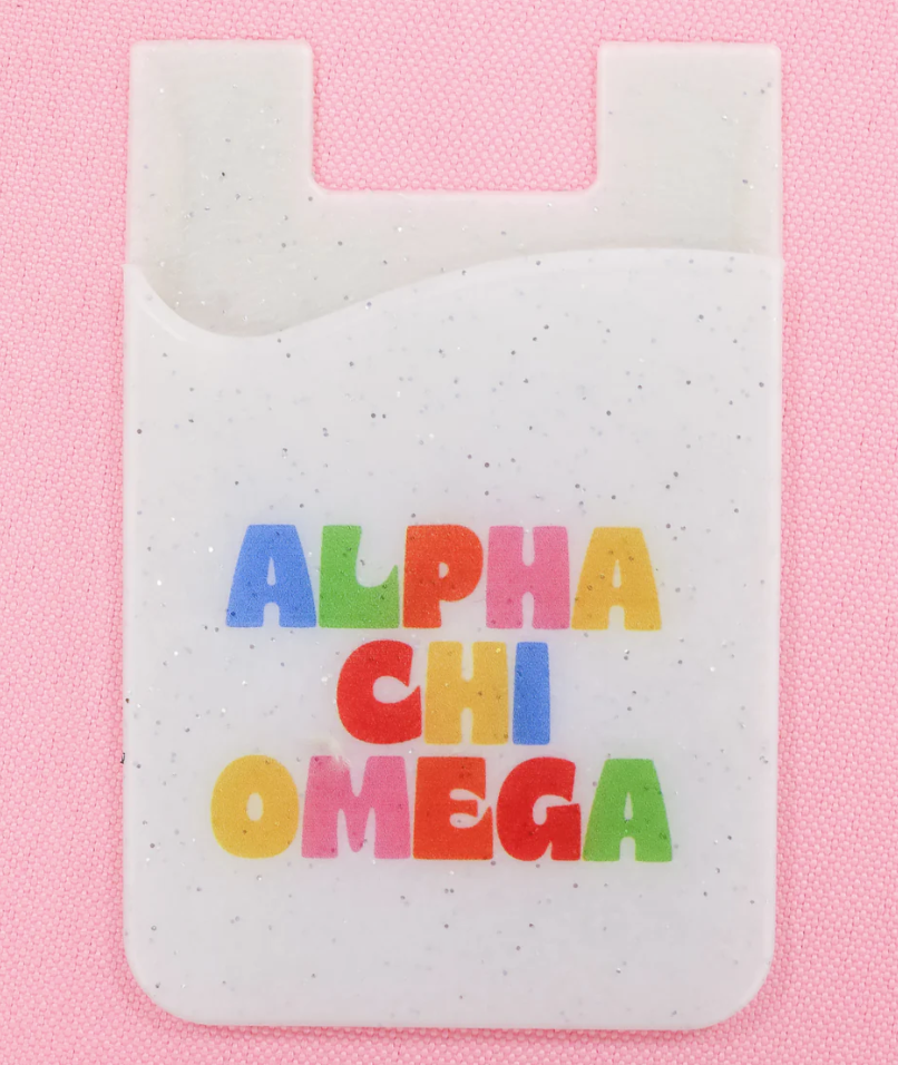 Alpha Chi Omega Shimmer Phone Wallet