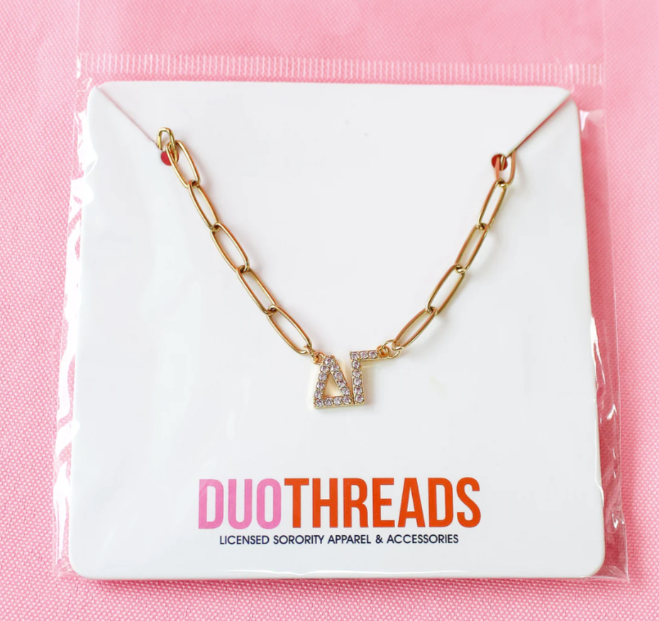 Delta Gamma Rhinestone Necklace