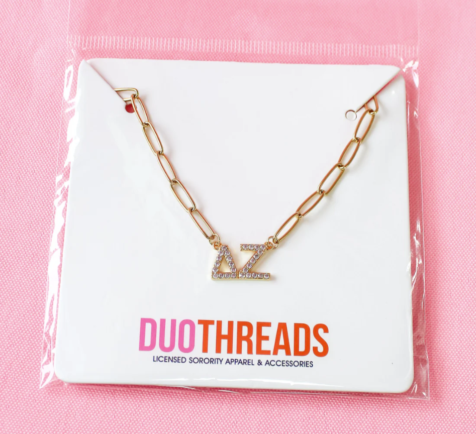Delta Zeta Rhinestone Necklace