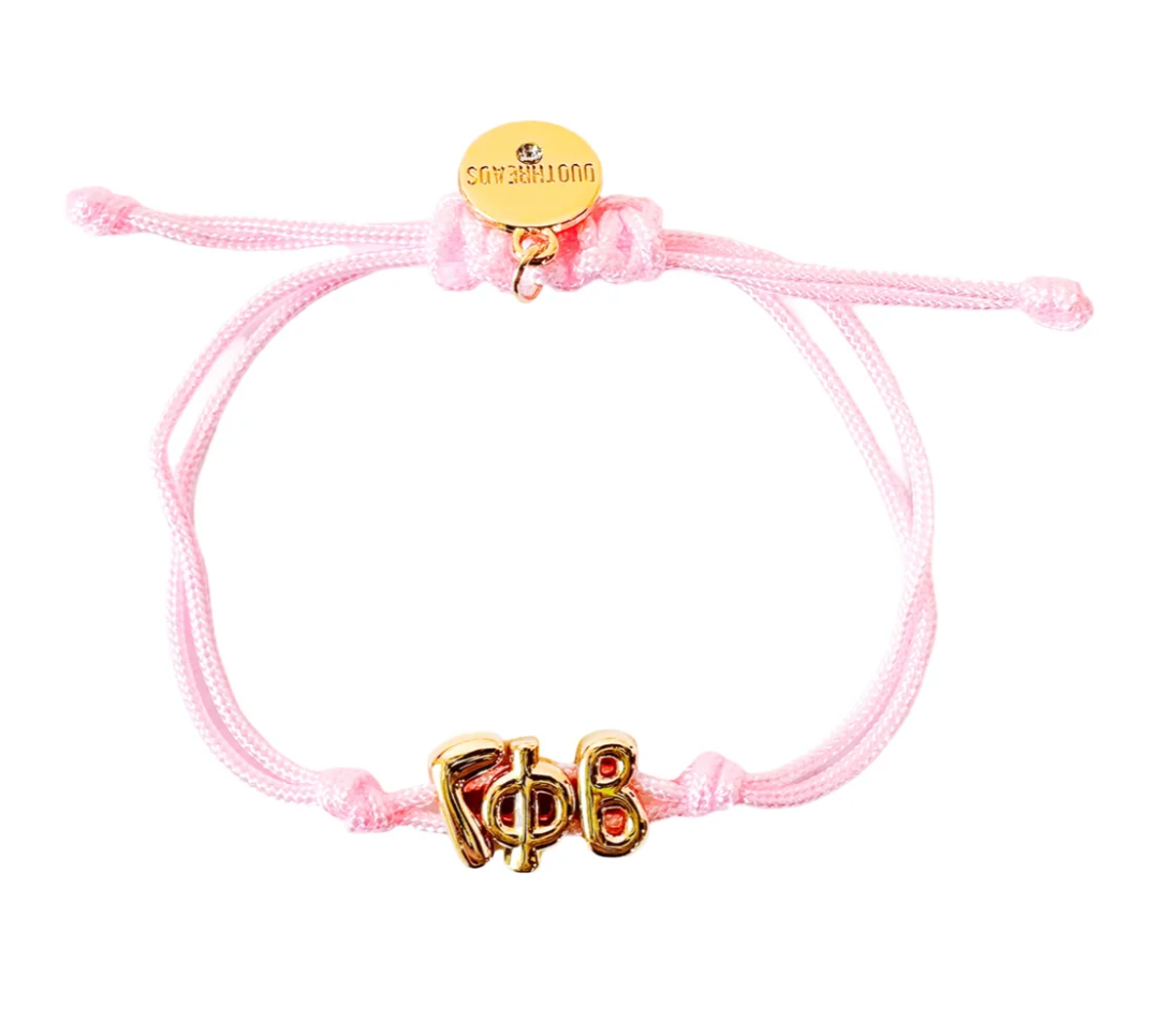 Gamma Phi Beta Bubble Letter Bracelet