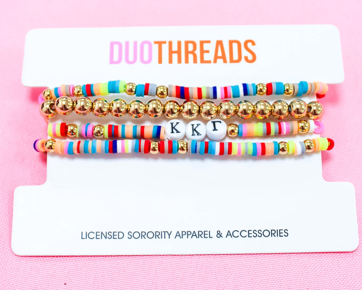 Kappa Kappa Gamma Beaded Bracelets