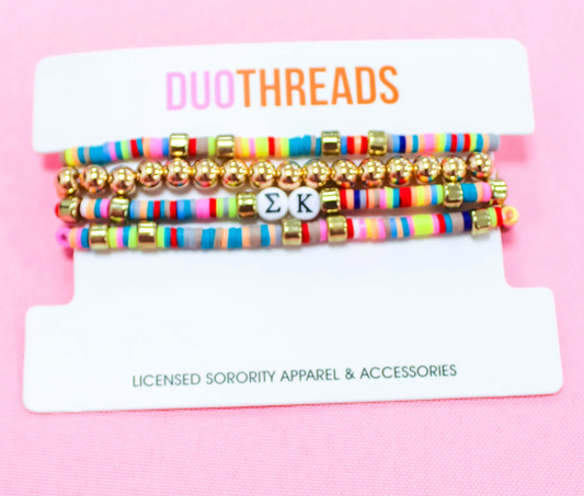 Sigma Kappa Beaded Bracelets