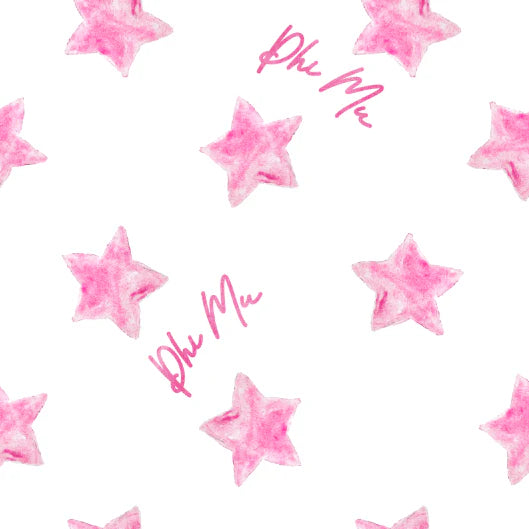 Phi Mu Cotton Scalloped Pillowcase