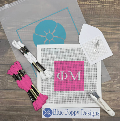 Phi Mu Needlepoint Kit Classic