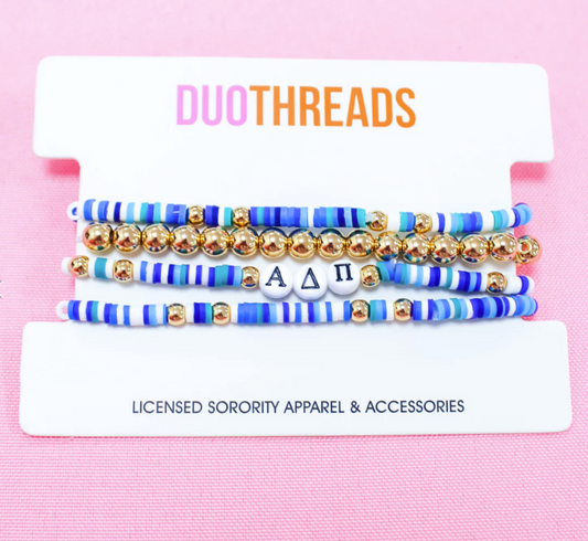 Alpha Delta Pi Beaded Bracelets