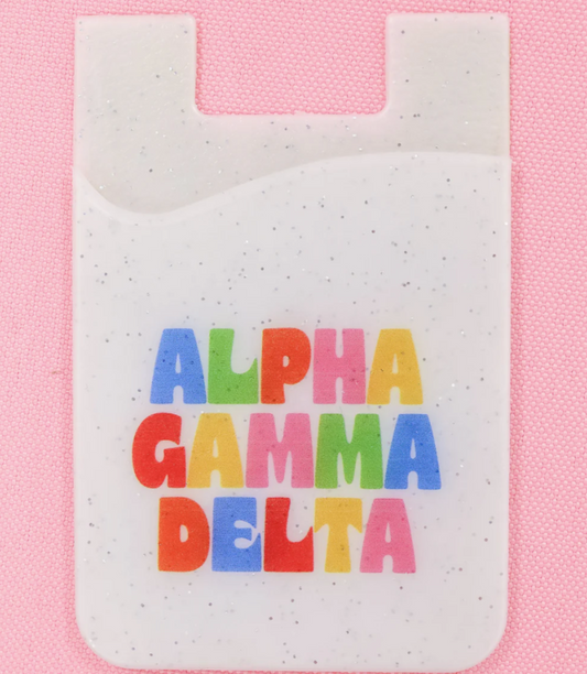 Alpha Gamma Delta Shimmer Phone Wallet
