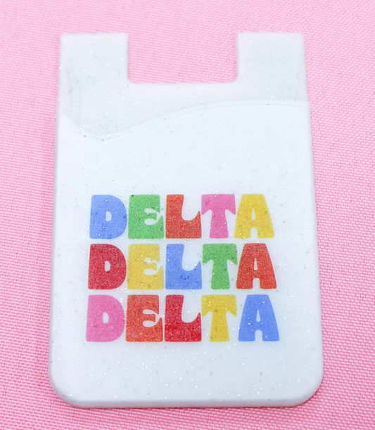 Delta Delta Delta Shimmer Phone Wallet