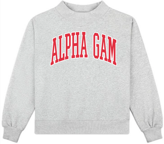 Alpha Gamma Delta Mock Neck