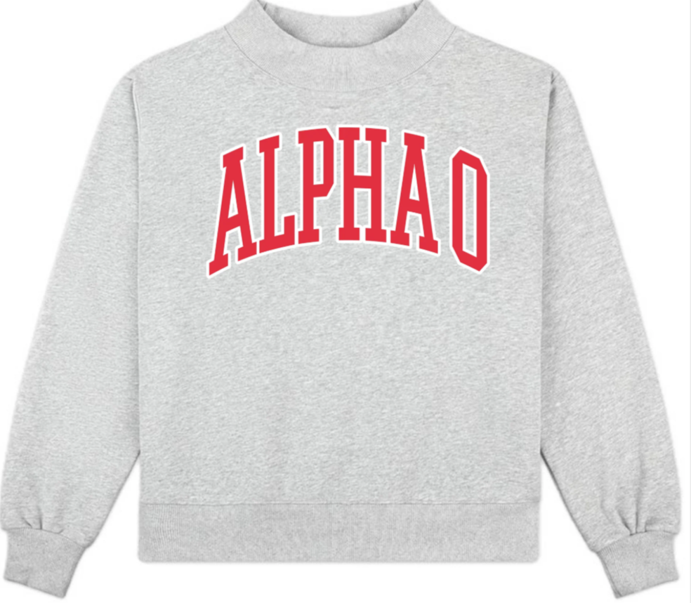 Alpha Omicron Pi Mock Neck