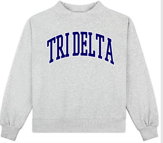 Delta Delta Delta Mock Neck