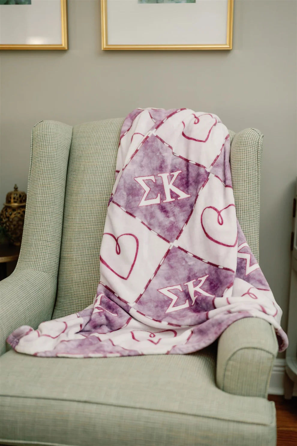 Sigma Kappa Flannel Fleece Blanket
