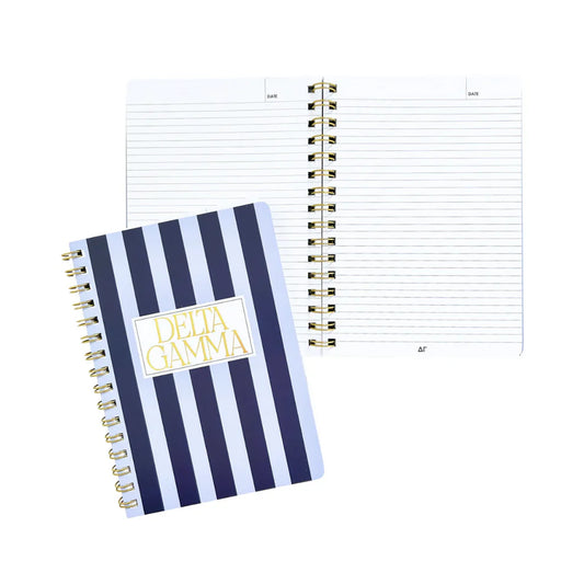 Delta Gamma Stripe Notebook