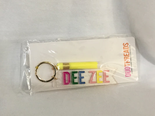 Delta Zeta Multicolored Keychain
