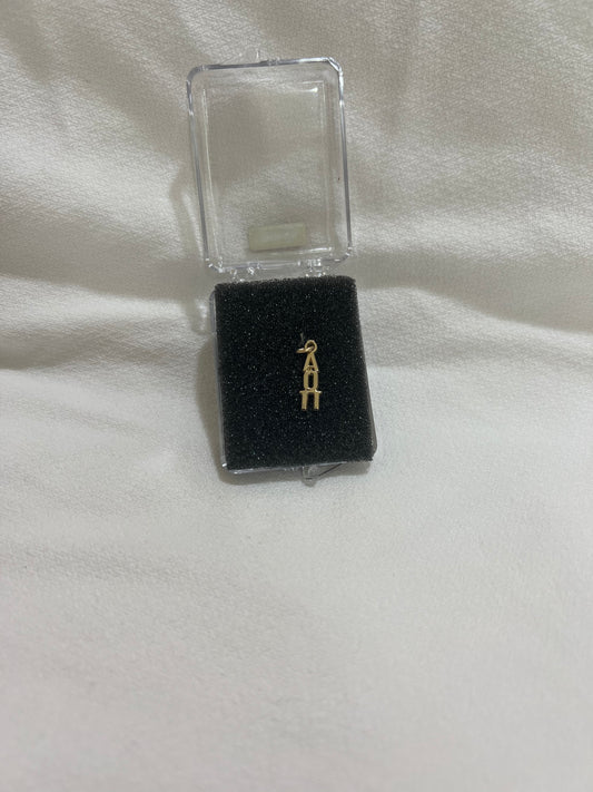 Alpha Omicron Pi 10k Gold Lavalier