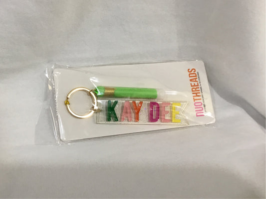 Kappa Delta Multicolored Keychain