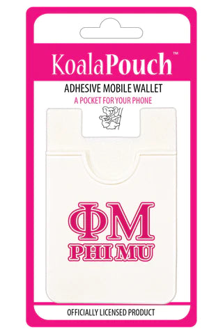 Phi Mu Letter Phone Wallet