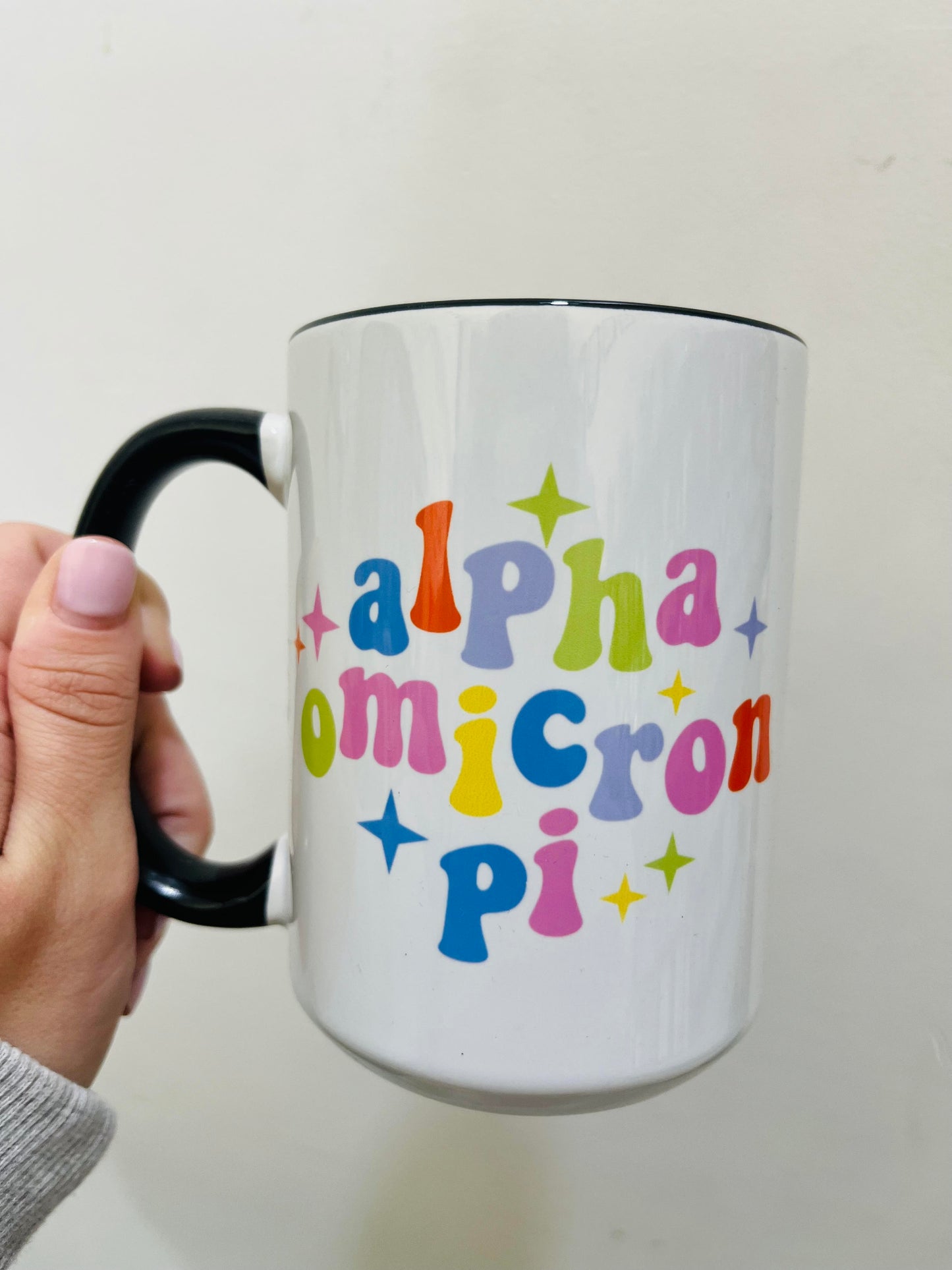 Alpha Omicron Pi Optimist Mug