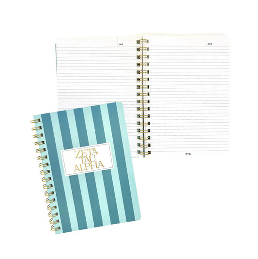 Zeta Tau Alpha Stripe Notebook