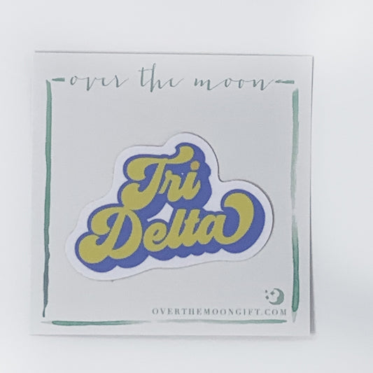 Delta Delta Delta Retro Decal