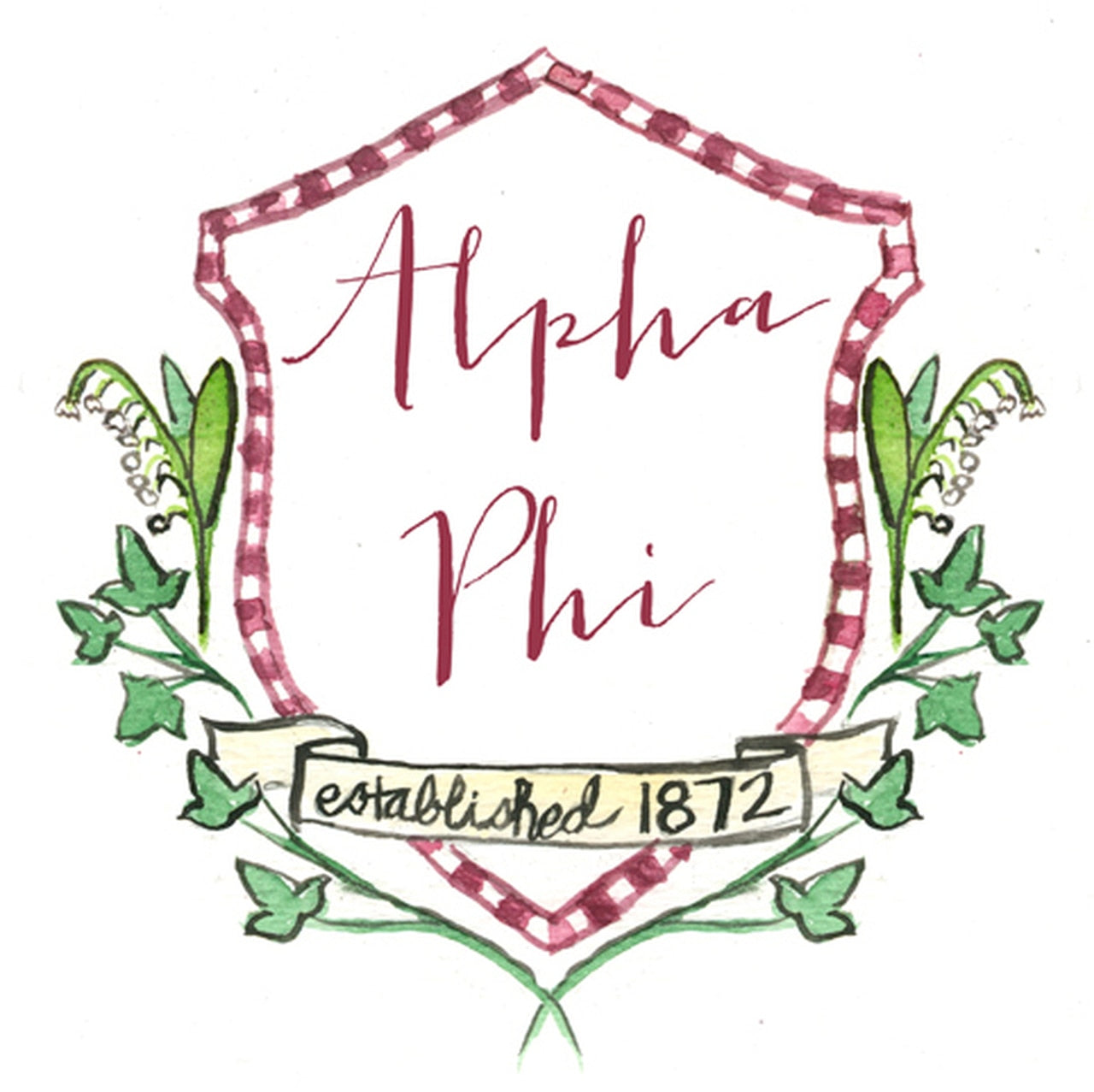 Alpha Phi Motif Decal