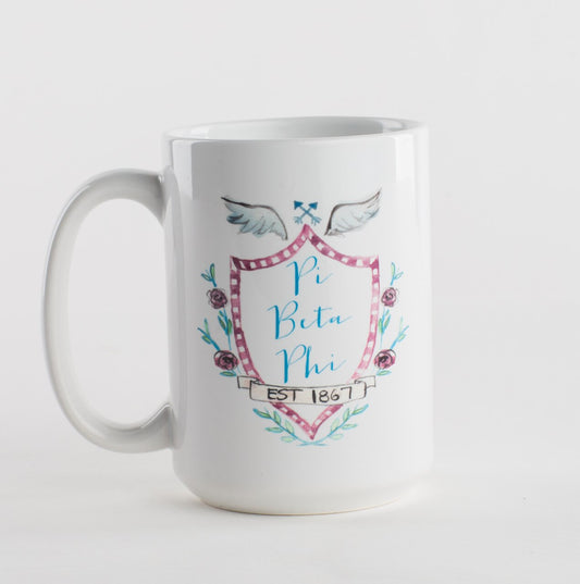 Pi Beta Phi Motif Mug