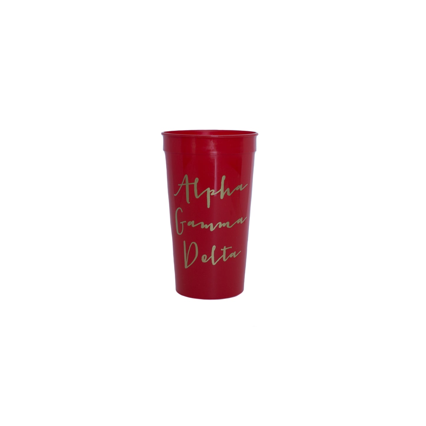 Alpha Gamma Delta Gold Foil Stadium Cup