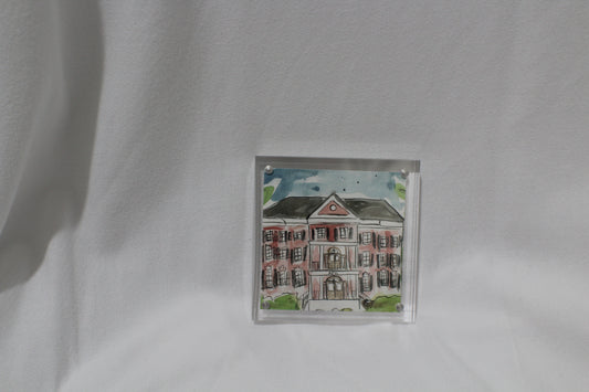 Alpha Gamma Delta Acrylic Framed House Painting