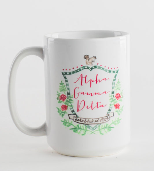 Alpha Gamma Delta Motif Mug