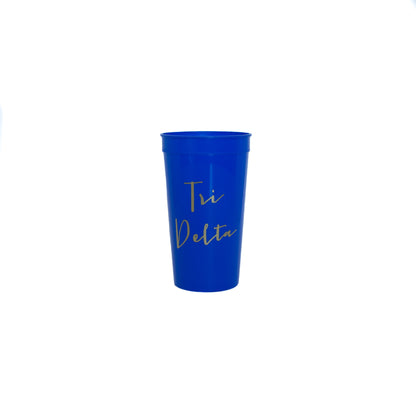 Delta Delta Delta Gold Foil Stadium Cup