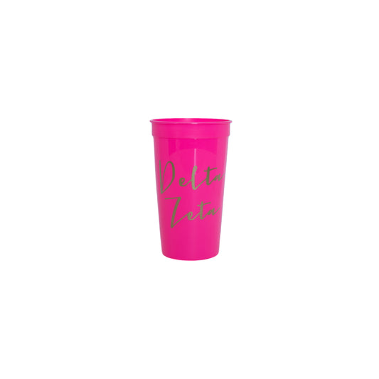 Delta Zeta Gold Foil Stadium Cup