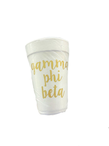 Gamma Phi Beta Foam Cup Sleeve