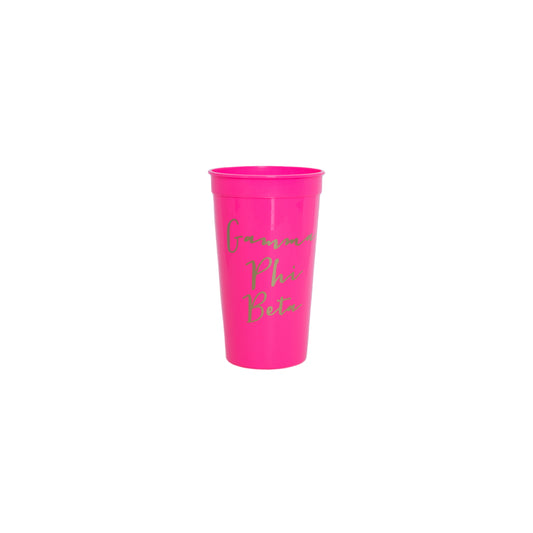 Gamma Phi Beta Gold Foil Stadium Cup