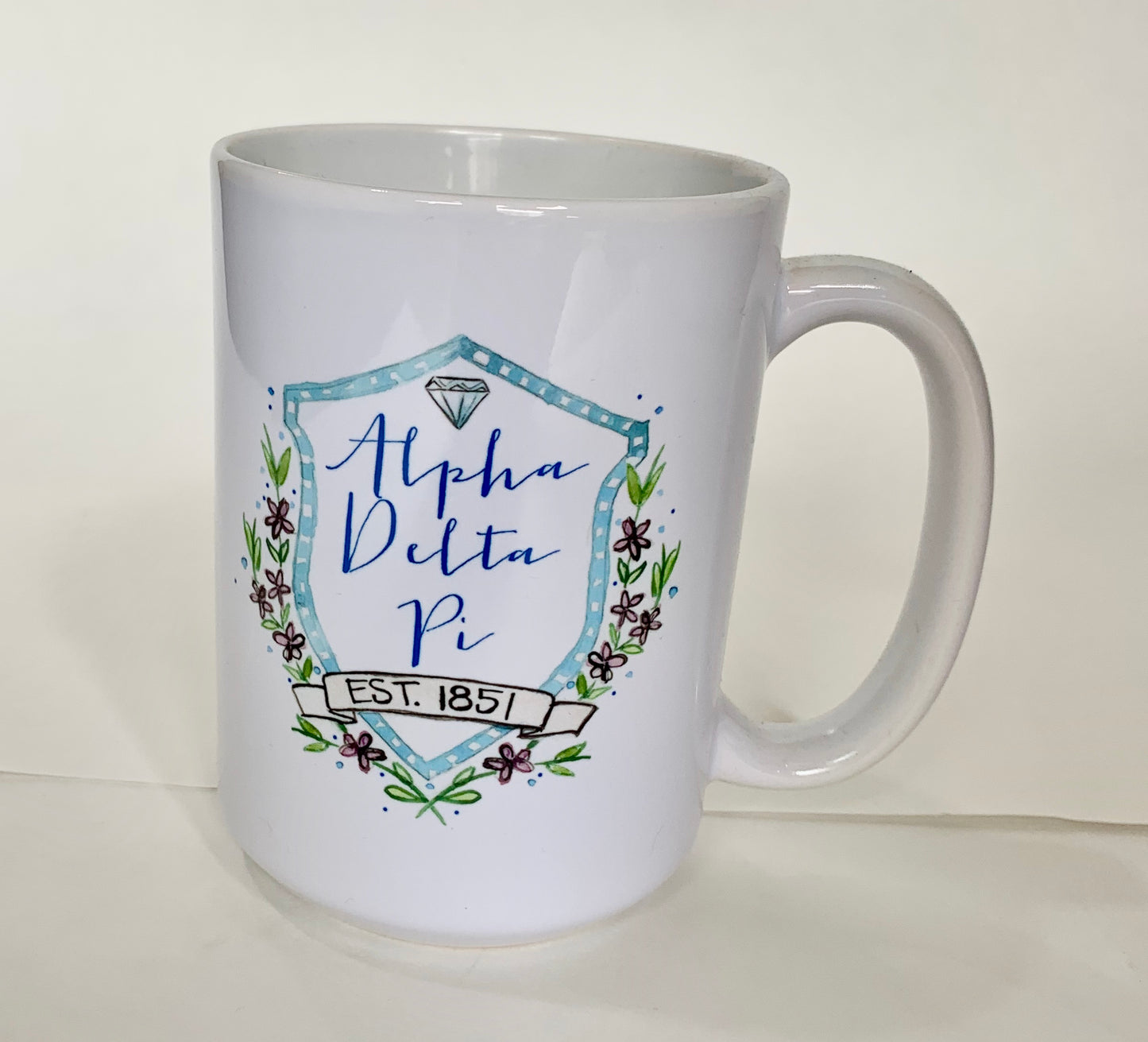 Alpha Delta Pi Motif Mug