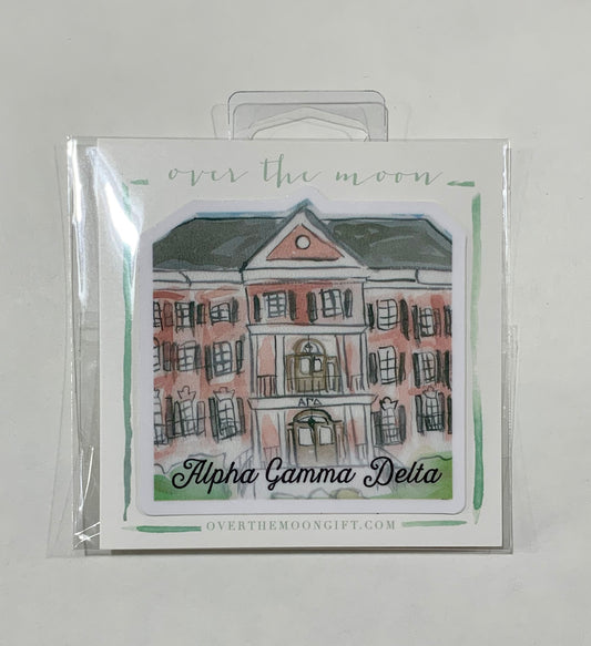 Alpha Gamma Delta Sorority House Decal